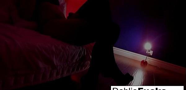  Sexy Dahlia plays with her favorite sex toy